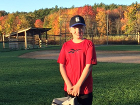 Russel gets ready for fall baseball